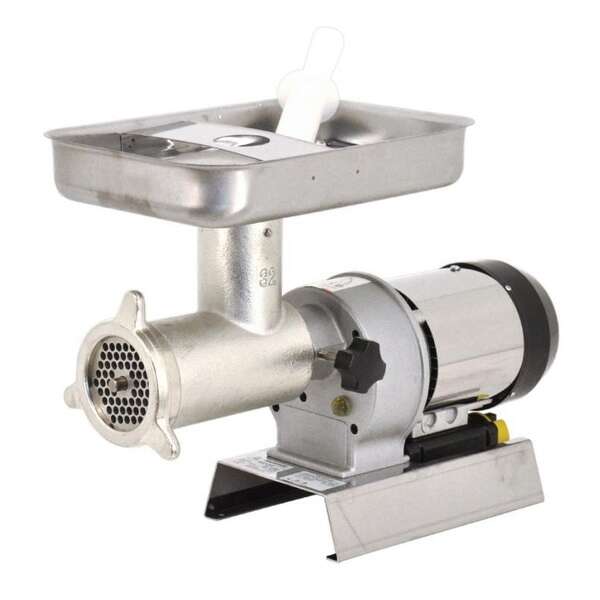 Omcan MG-IT-0032, 11-inch Heavy-Duty Stainless Steel Elite Meat Grinder with 1.5 HP Motor