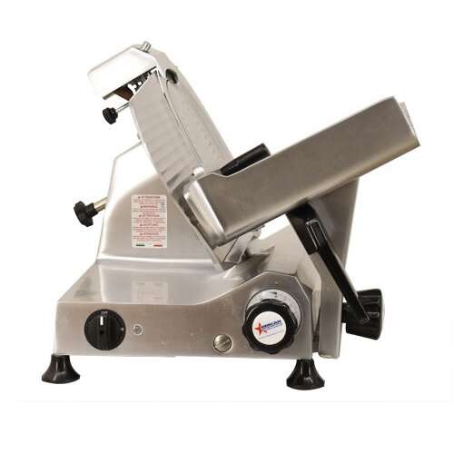 Omcan MS-IT-0275-I, 11-inch Blade Anodized Aluminum Belt-Driven Meat Slicer
