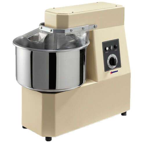 Omcan MX-IT-0030-FT, 33 Qt Stainless Steel Spiral Mixer with Fixed Bowl and Timer