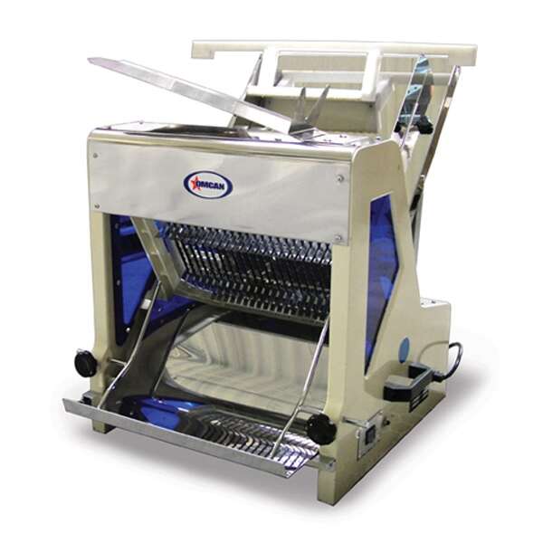 Omcan SB-CN-0019, 23-inch Stainless Steel Bread Slicer with 0.25 HP Motor and 3/4" Slice Size
