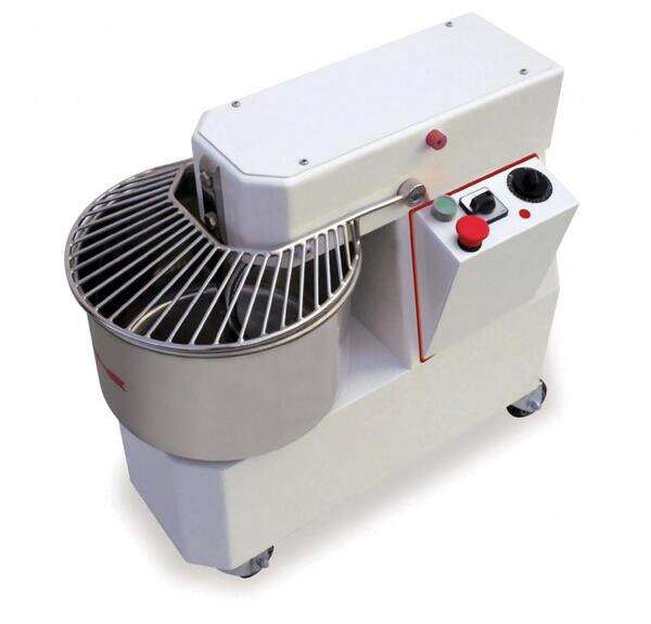 Omcan SM-IT-0053-F, 34-inch Heavy-Duty Stainless Steel Spiral Dough Mixer with Fixed Head