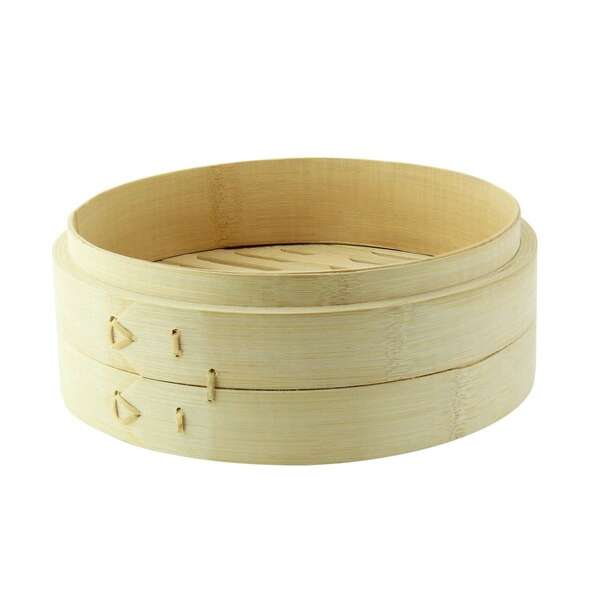 PacknWood 209BBDIM20, 25 Oz 7.9-Inch Diameter Dim Sum Large Bamboo Steamer, 10/CS