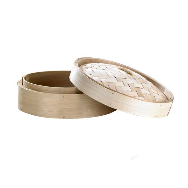 PacknWood 209BBDIM30, 55 Oz 11.9-Inch Diameter Dim Sum Giant Bamboo Steamer, 5/CS