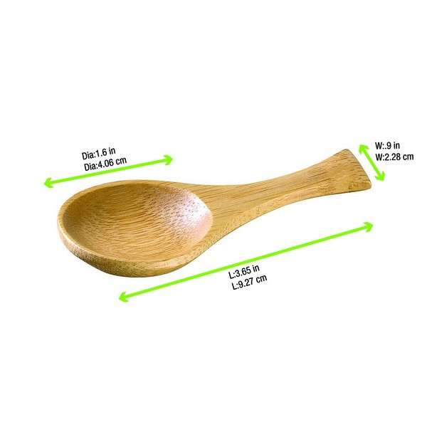 PacknWood 209BBIWAKI, 0.25 Oz 3.65-Inch "Iwaki" Bamboo Spoon, 500/CS