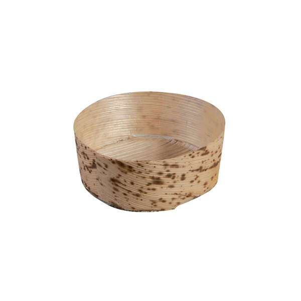PacknWood 209BBPANR2, 1.5 Oz 2.2-Inch Dia "Anno" Round Mini Bamboo Leaf Basket, 250/CS