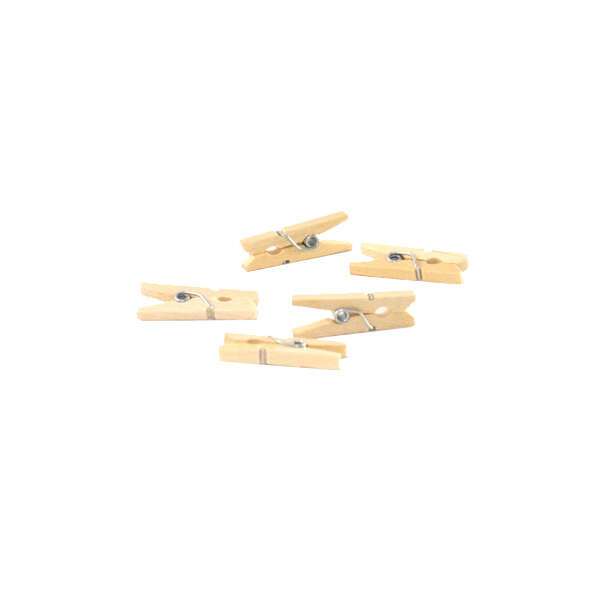 PacknWood 209BBPEG25, 1-Inch Mini Wooden Clip Accessory for Cones and Boats, Beige, 2000/CS