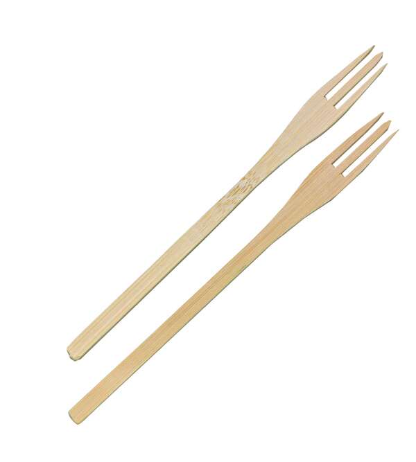 PacknWood 209BBTRID5, 5.5-Inch "Trident" Bamboo Fork, 500/CS