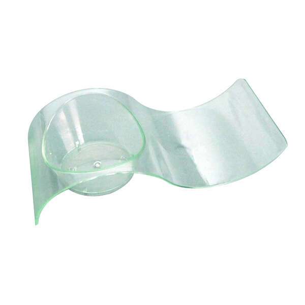 PacknWood 209MBGIZMO, 3.85x1.65x0.9-Inch "Gizmo" Green Transparent Wave Dish, 200/CS