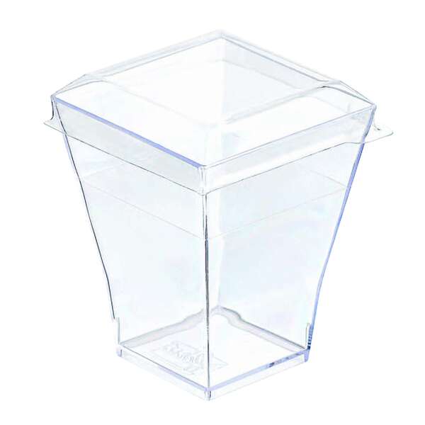PacknWood 209MBLTAIT, 1.85x1.85-Inch "Tait" Clear PET Lid, 600/CS