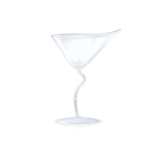 PacknWood 209MBMART, 2 Oz Plastic Mini Martini Cup on Stem, 100/CS