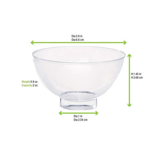 PacknWood 209MBMILOU60, 2 Oz "Milou" Round Mini Bowl, 240/CS