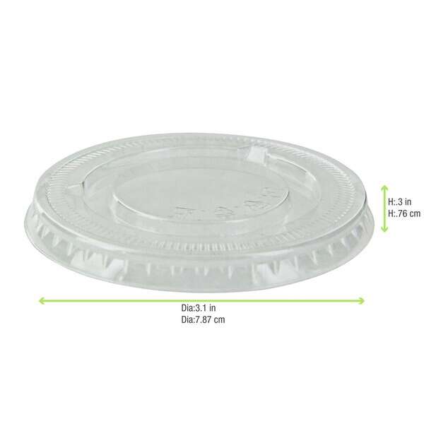 PacknWood 209POPETL3, Clear PET Flat Lid for 210POC81N & 210POB80 & 210POC121N & 210POB121, 2500/CS