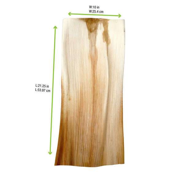 PacknWood 210APLEAF, 21.25x10x2.75-Inch Palm Leaf Tray, 50/CS
