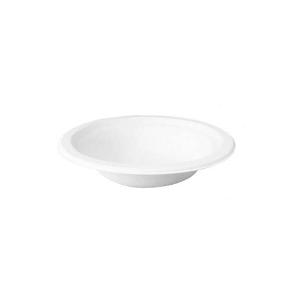 PacknWood 210APUB16, 16 Oz 7-Inch Dia White Sugarcane Salad Bowl, 600/CS