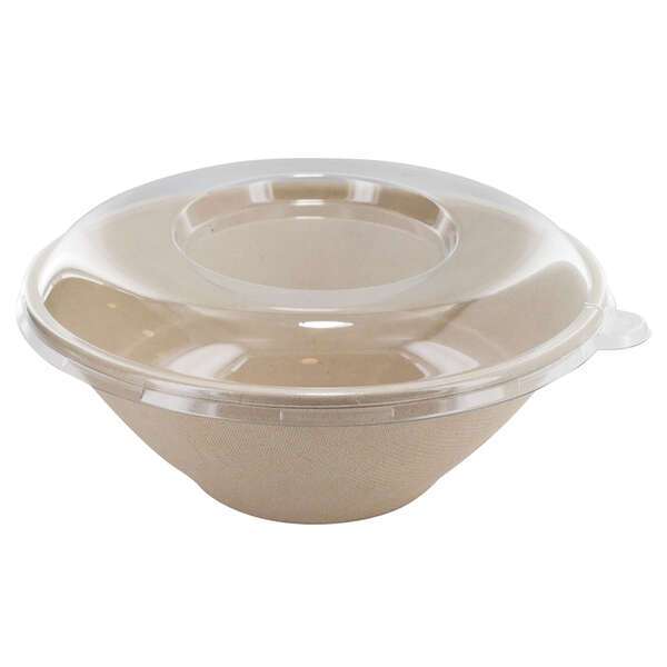 PacknWood 210APULPOKL197, Clear PET Round Lid for 210APUPK24BR & 210APUPK32BR & 210APUPK40BR, 250/CS