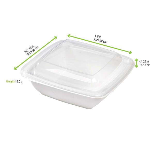 PacknWood 210APULSCB1000L, Clear PET Lid for 210APUSCB750, 300/CS