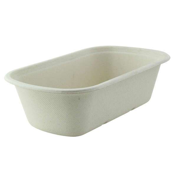 PacknWood 210APUREC1000BR, 34 Oz 9x5.25x2.6-Inch Brown Sugarcane Container, 250/CS