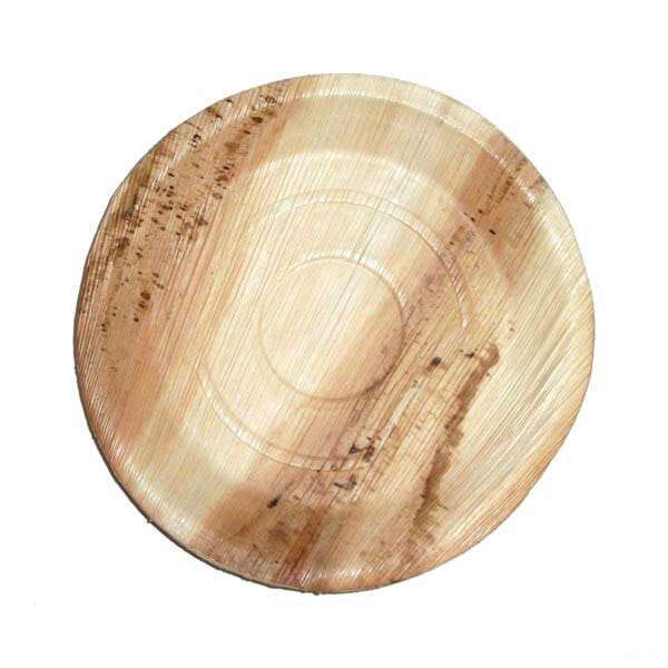 PacknWood 210BBA25, 10-Inch Dia Round Palm Leaf Plate, Beige, 100/CS