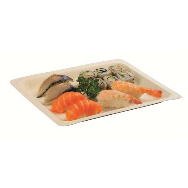 PacknWood 210BBA2621, 10.5x8.5x0.7-Inch "Scandinavia" Rectangular Wooden Tray, 200/CS