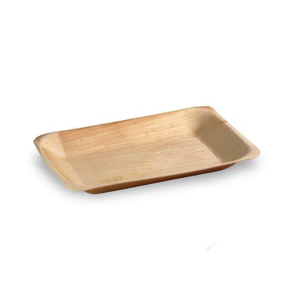 PacknWood 210BBA2818, 11x7.1x0.55-Inch Rectangular Palm Leaf Tray, 100/CS