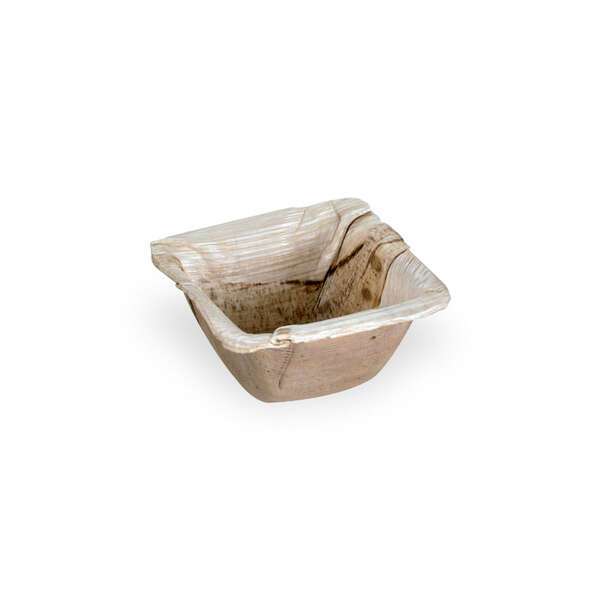 PacknWood 210BBB671, 2.5x2.5x1.2-Inch Square Palm Dish, 300/CS