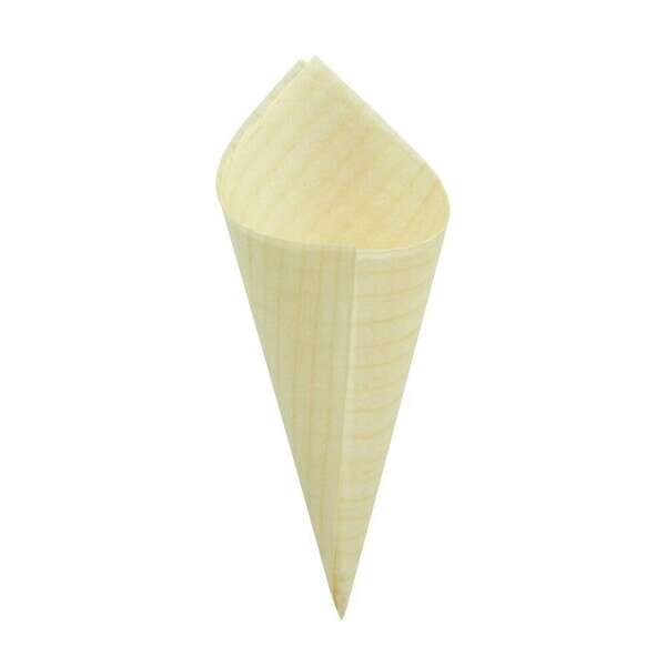 PacknWood 210BBCO81, 0.5 Oz 3.25-Inch Long Mini Wooden Cone, 1000/CS