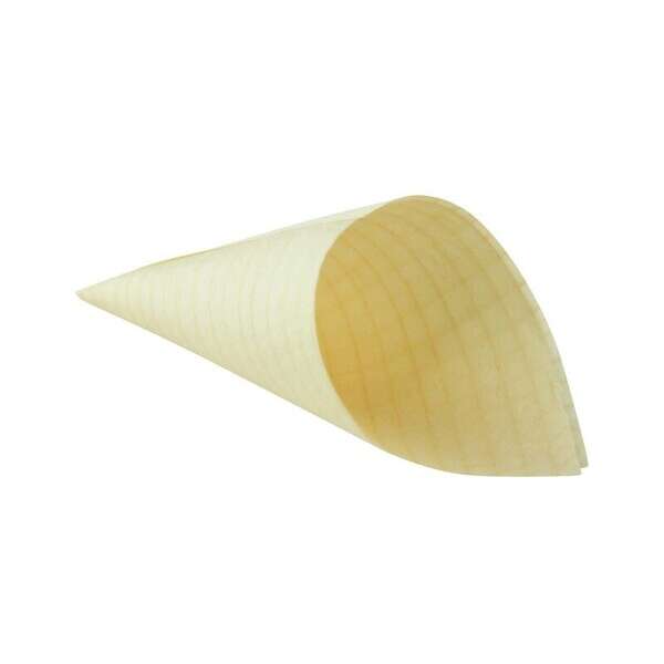 PacknWood 210BBCO81, 0.5 Oz 3.25-Inch Long Mini Wooden Cone, 1000/CS