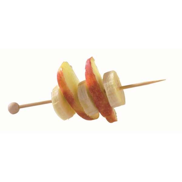 PacknWood 210BBOUL14, 5.45-Inch Natural Bamboo Ball Skewer, 2000/CS