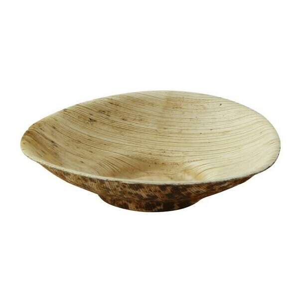 PacknWood 210BBOUSCOUP, 2 Oz Mini Bamboo Leaf Round Dish, 1000/CS