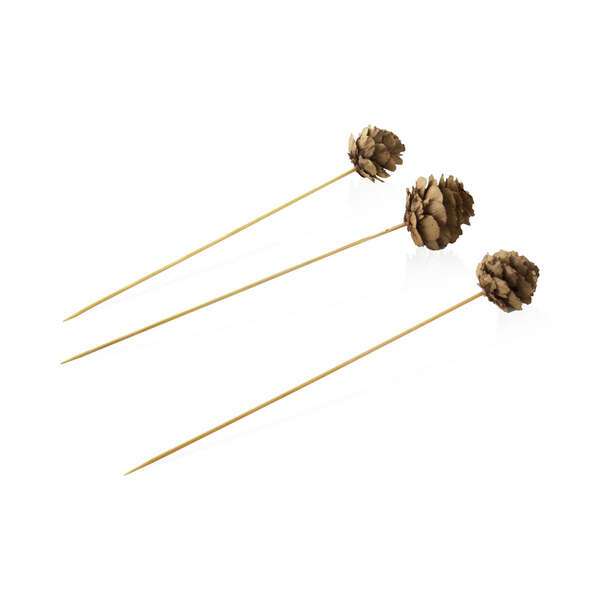 PacknWood 210BBPCO90, 3.95-Inch Pine Cone Skewer, 1000/CS