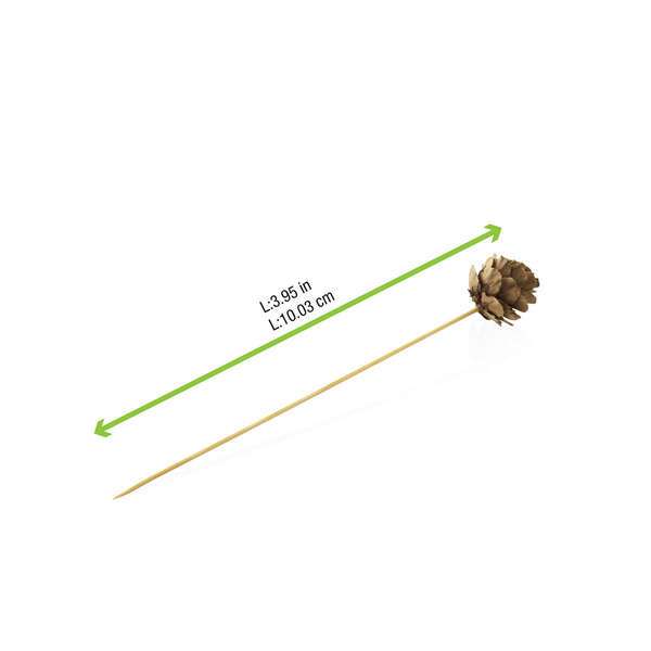 PacknWood 210BBPCO90, 3.95-Inch Pine Cone Skewer, 1000/CS