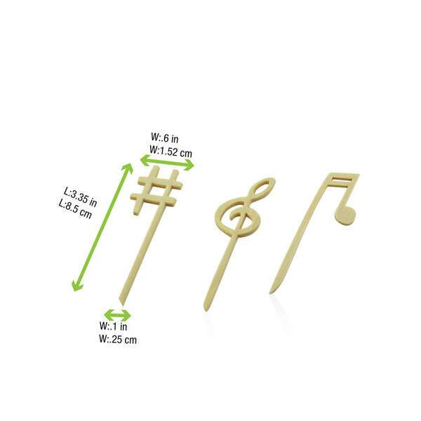 PacknWood 210BBZIK90, 3.35-Inch Zik Music Picks Assortment, 1000/CS