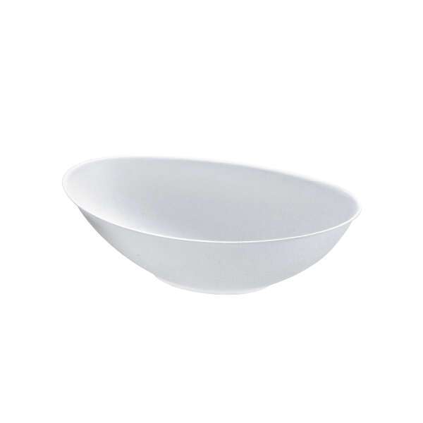 PacknWood 210BCHIC1500, 44-Oz Bio'n'Chic Oval Sugarcane Bowl, White, 100/CS