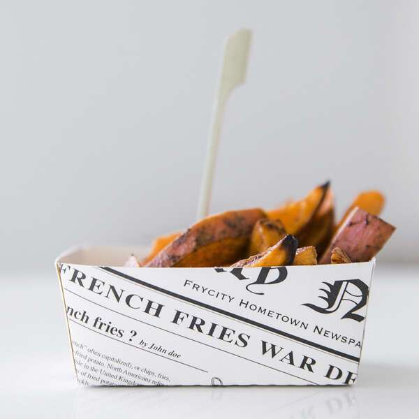 PacknWood 210BCNEWS850, 6.5x5x1.9-Inch Corrugated Cardboard Box with Newspaper Print, 400/CS