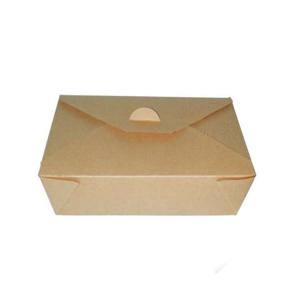 PacknWood 210BIO3K, 8.55x6.25x2.5-Inch Kraft Take-Out Meal Box, 200/CS