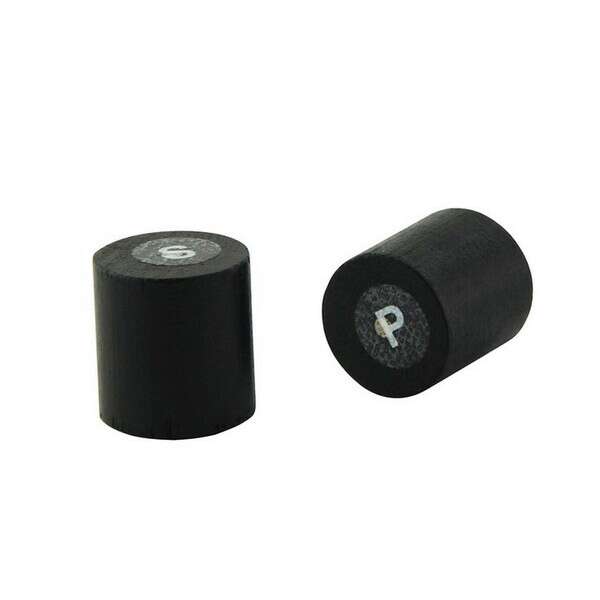 PacknWood 210BKPS2N, 0.71-Inch Dia Black Bamboo Mini Salt & Pepper Set (Prefilled), 100/CS