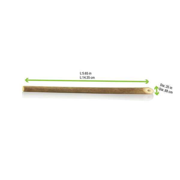 PacknWood 210ВЅTRAW14, 5.65x0.35-Inch Unwrapped Reusable Cocktail Bamboo Straw, 400/CS