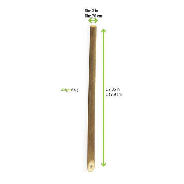 PacknWood 210ВЅTRAW19, 7.05x0.3-Inch Unwrapped Reusable Bamboo Straw, 200/CS