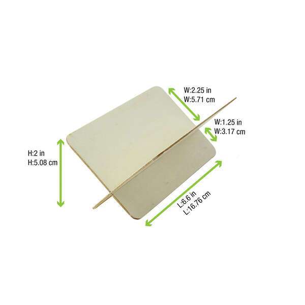 PacknWood 210BTAC16, 6.6x2.25-Inch Wooden Taco Holder, 100/CS