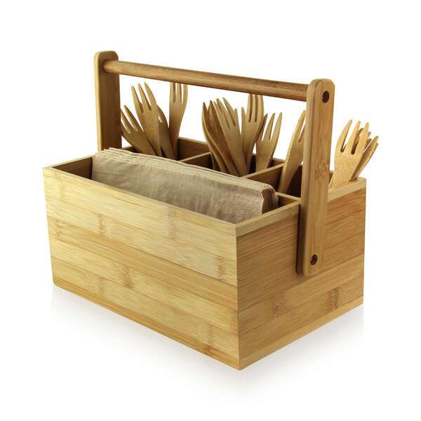 PacknWood 210BTOOL1, 9x5.9x4.25-Inch Bamboo Tool Box, 2/CS