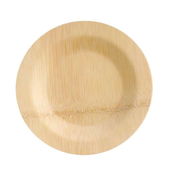 PacknWood 210BVNER7RD, 7-Inch Dia Bamboo Veneer Round Plate, 50/CS