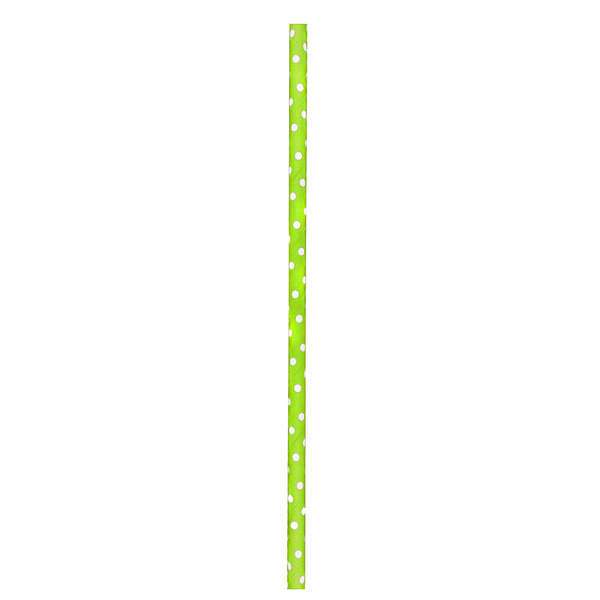 PacknWood 210CHP19DLG, 7.75x0.23-Inch Lime Green & White Paper Straws - Unwrapped, 3000/CS