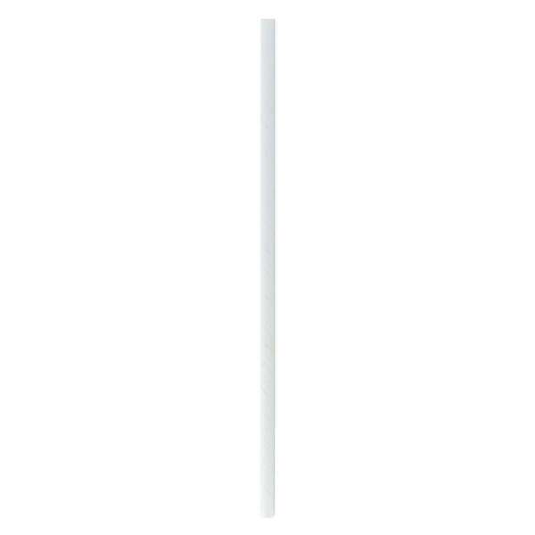 PacknWood 210CHP26WHW, 9.95x0.23-Inch Solid White Paper Straw Individually - Wrapped, 3000/CS