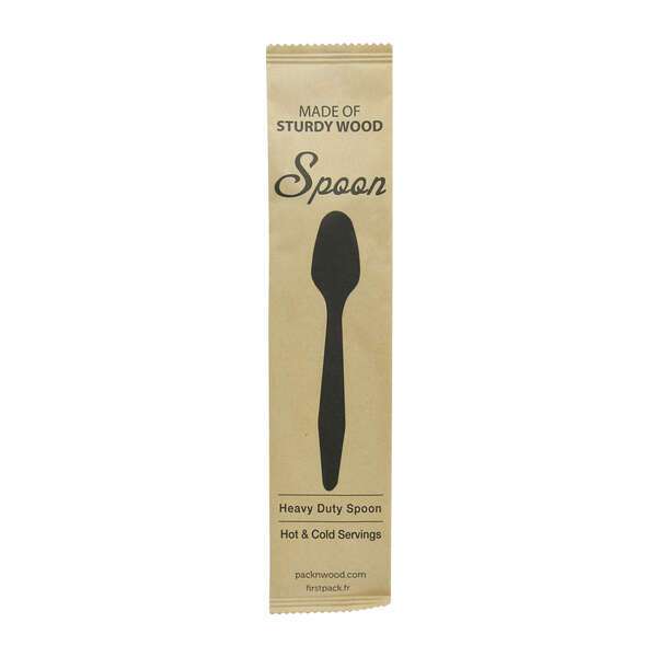 PacknWood 210CVB193W, 7-inch Wrapped Heavy Weight Wooden Spoon, 500/CS