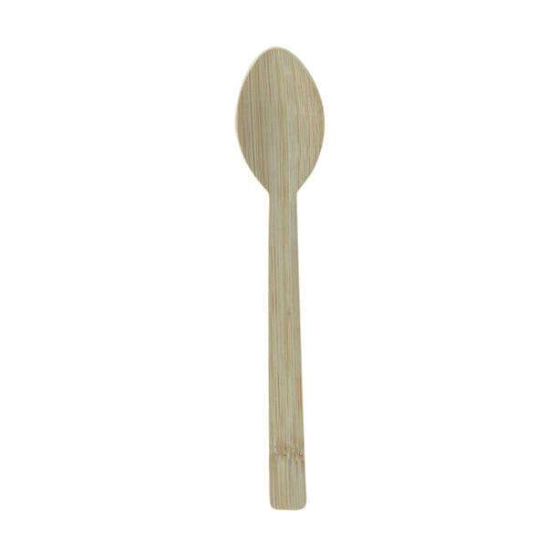 PacknWood 210CVBJN3, 6.7-inch Unwrapped Bamboo Light Spoon, 500/CS