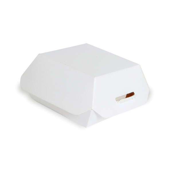 PacknWood 210EATBURG80, 3.3x3.3x2-Inch White Mini Slider Box, 500/CS