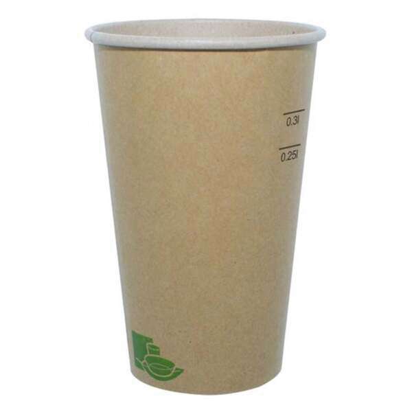 PacknWood 210GCZEN16, 16 Oz Zen Kraft Recyclable Paper Cup, 1000/CS