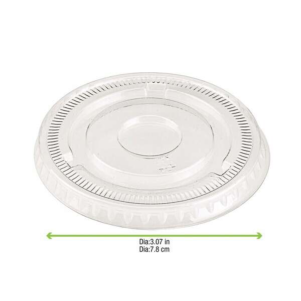 PacknWood 210GKL78, 3.07-Inch Dia Flat Transparent Lid, 1000/CS