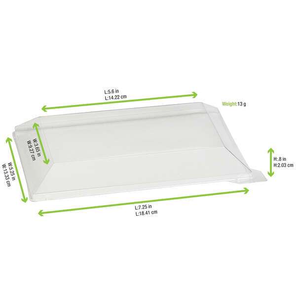 PacknWood 210KLARL1813L, 5-inch Klarity Transparent PET Lid for 210KLAR1813, 100/PK