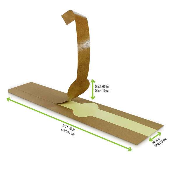 PacknWood 210LAP30, 11.75-inch Long Kraft Self-Adhering Paper Wrapper, 500/CS